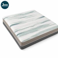 Matelas à ressorts ensachés en tissu soie glacée rafraîchissante, soutien ergonomique 7 zones, compressé et roulé, taille personnalisée OEM