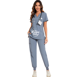 Ropa médica Uniformes Scrub Sets en Regular y Petite Elástico Scrubs para Mujeres Set de Scrub Top - Product Image 6