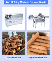 Machine à gaufres commerciale pour la fabrication de stroopwafels, de cornets de glace, de rouleaux d'œufs Phoenix automatiques, de cornets de glace et de crêpes