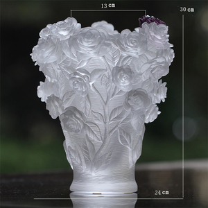 Jarrón de cristal de <span class=keywords><strong>Murano</strong></span> antiguo blanco, diseño personalizado, decoraciones para el hogar - Product Image 2