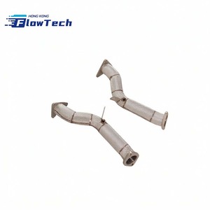Tubería de Escape de Alto Flujo de Acero Inoxidable T304 para Nissan 370Z 3.7L VQ37VHR con Protector Térmico - Product Image 6