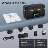 Microphone sans fil Lavalier SX21 Pro omnidirectionnel avec suppression du bruit, autonomie de 40 heures pour l'enregistrement vidéo et la diffusion en direct