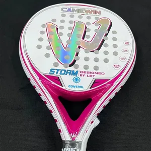 Raquette de <span class=keywords><strong>padel</strong></span> CWIN légère avec <span class=keywords><strong>surface</strong></span> en fibre de carbone et noyau en mousse EVA Memory Flex - Raquette de tennis de <span class=keywords><strong>padel</strong></span> haut de gamme - Product Image 6