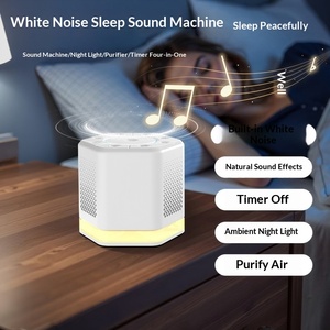 Máquina de Ruido Blanco, Purificador de Aire con Iones Negativos y Altavoz con Luz Nocturna <span class=keywords><strong>para</strong></span> el Sueño del Bebé - Product Image 2