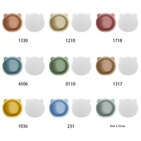 Bol d'alimentation pour bébé en tissu peluche avec ventouse intégrée, motif petit ours, anti-poussière, pour 6 mois et plus, produit transfrontalier très vendu, en stock