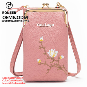Carteras de PU baratas al por mayor, bolso de mano para mujer, Bolso pequeño de gelatina para teléfono móvil, bolso de mano y bolso de <span class=keywords><strong>cambio</strong></span> para mujer - Product Image 1