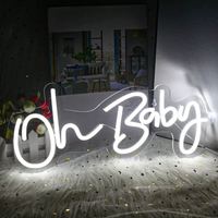 Expédition rapide Imperméable Personnalisé Let's Party Neon Lights LED Enseigne au néon Happy Birthday Enseigne au néon en acrylique