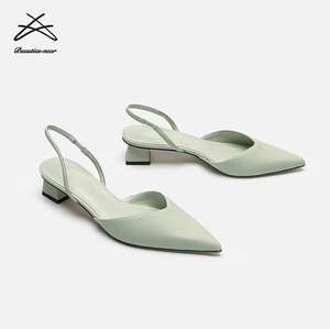 Scarpe Eleganti da <span class=keywords><strong>Donna</strong></span> con <span class=keywords><strong>Tacco</strong></span> <span class=keywords><strong>Basso</strong></span> e Fibbia Punta Quadrata <span class=keywords><strong>Sandali</strong></span> Estivi Tacchi Alti Décolleté da <span class=keywords><strong>Donna</strong></span> - Product Image 2