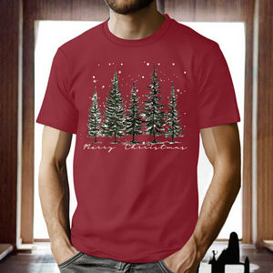 New <b>Christmas</b> 2026 <b>Men's</b> Formal Short Sleeve T-Shirt 100% Polyester Knitted Fabric Breathable High Quality - Product Image 3