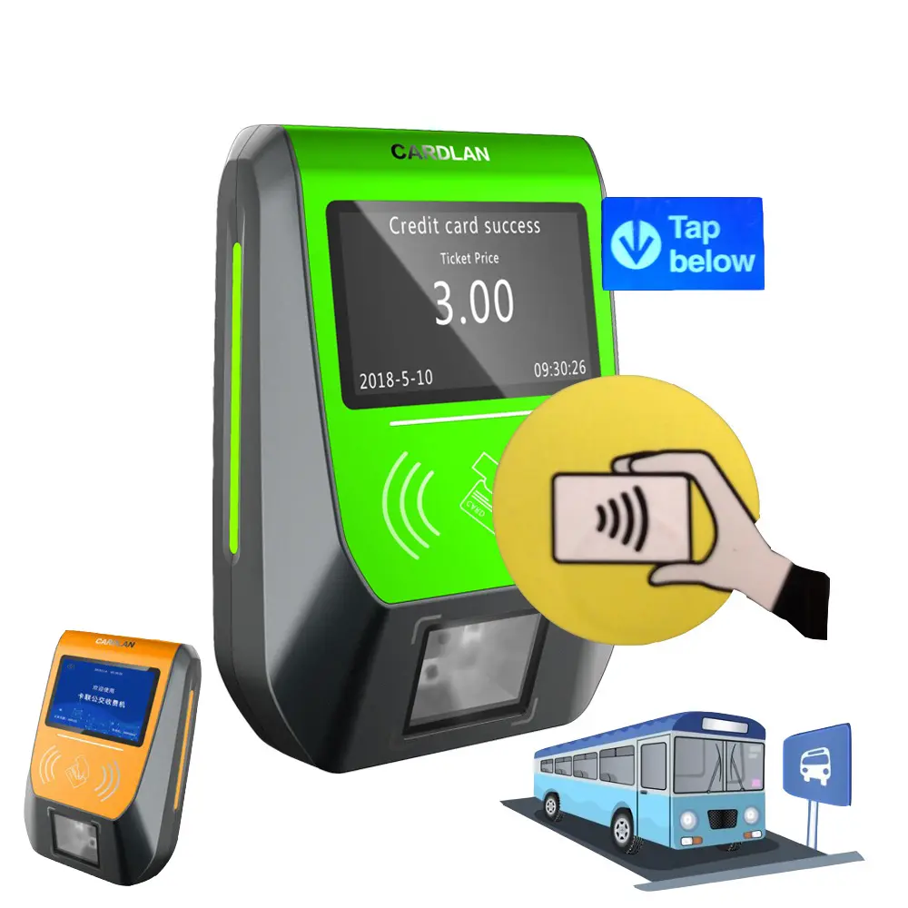 4 Slot per Schede <span class=keywords><strong>Sam</strong></span> Bus Ticketing Macchina con Nfc Lettore di Codice Qr Rfid Cashless Pos Sistema