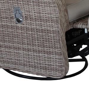 Muebles de jardín al aire libre, Patio, sillón giratorio reclinable individual - Product Image 6