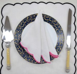 Serviette carrée en lin personnalisable faite à la main douce teintée à la main luxe moderne couleur unie serviettes prêtes écologiques - Product Image 5