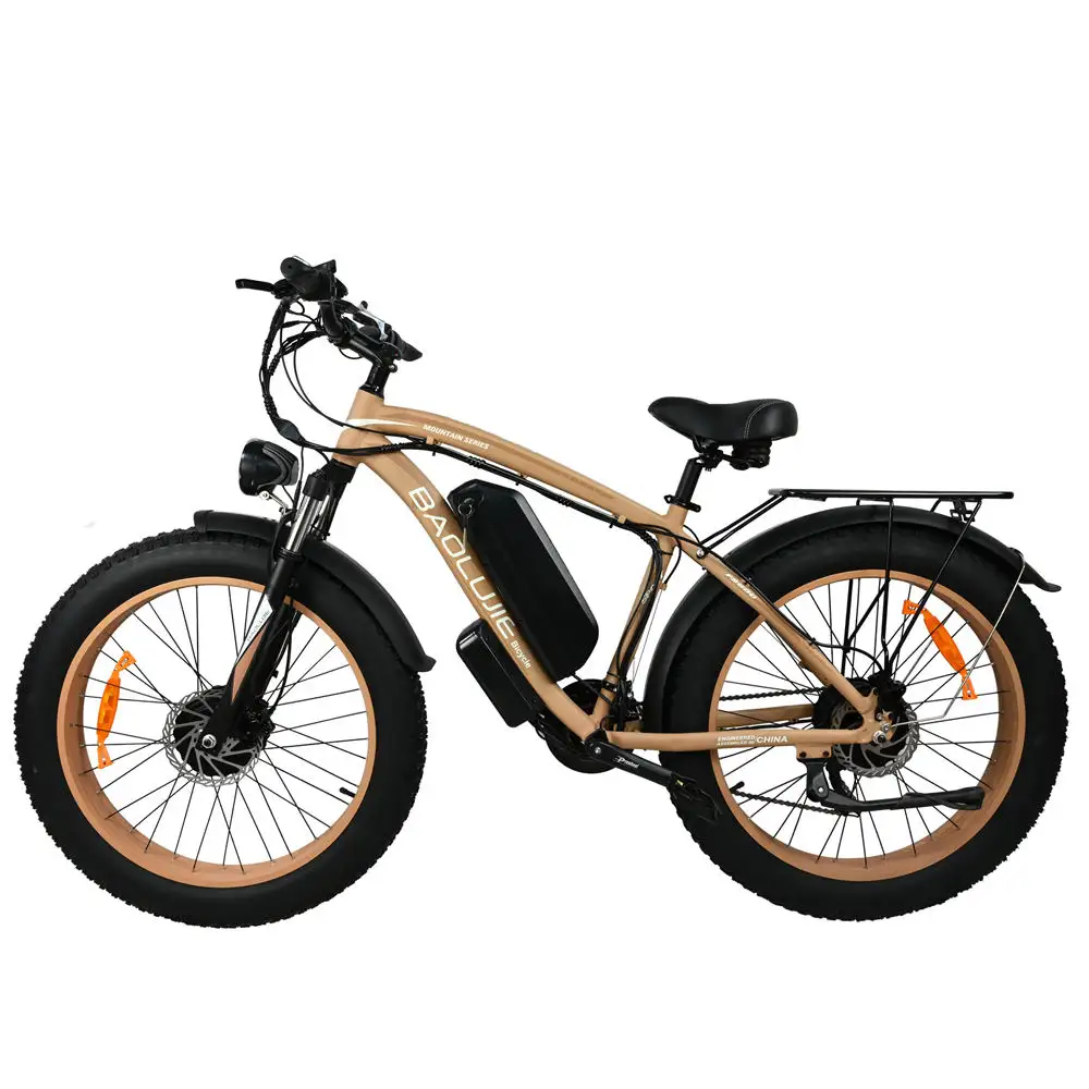 Vélo électrique 2000W à double moteur, vélo électrique 48V BAOLUJIE avec batterie au lithium amovible, vélo électrique de 26 pouces