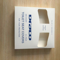 Boîte cadeau rigide en papier recyclable pour la vente en gros, avec revêtement UV et gaufrage, logo personnalisé, pour élégantes housses de siège de toilette