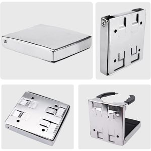 Premium 2 pezzi in acciaio inossidabile regolabile per barca e portabottiglie per bevande pieghevoli porta bevande Marine parti e accessori - Product Image 6