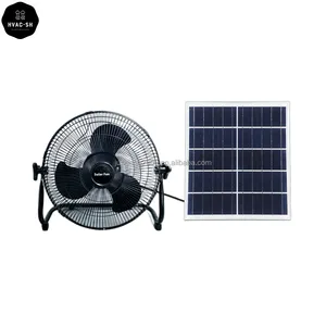 12v24v110v220v240v12W15W20W25W OEM 12 Zoll 14 Zoll Schreibtisch-und Tisch ventilator Solar Electric Solar Wiederauf ladbarer Solar ventilator