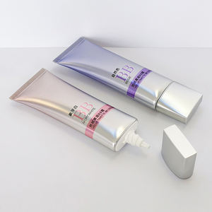 Base de maquillage souple vide personnalisée BB <span class=keywords><strong>CC</strong></span> Cream 5- 50 ml bouteille à presser en plastique avec tube - Product Image 1