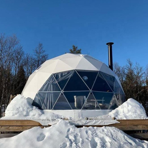8m Luxury Steel <b>Frame</b> Geodesic Igloo House Glamping Dome <b>Tent</b> Hotel With Stove YT-DL-1017 Dome <b>Tent</b> YT-DL-1017 YT-DL-1017 YT-DL- - Product Image 4