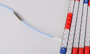 Naylon çift kollu USB C USB <span class=keywords><strong>Mini</strong></span> XLR sarmal kablo ile GX16 Aviator mekanik klavye için ayrılabilir bağlayıcı - Product Image 4