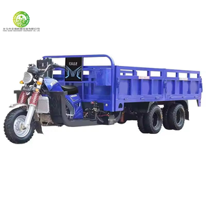 Motocyclette à trois roues à moteur essence fabriquée en Chine, refroidie par eau et par air, tricycle mobile de transport de marchandises à essence. - Product Image 3