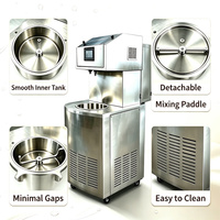 Máquina Templadora de Chocolate de Acero Inoxidable 304 de Grado Alimenticio con Dispensador Automático y Mesa Vibratoria