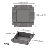 Tapis de table carré moderne pliable en silicone magnétique résistant à la chaleur, épais, pour casseroles et vaisselle
