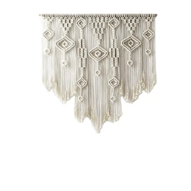 Tay Thực Hiện Thiết Kế Mới 2019 Macrame Tường Treo Thiết Kế Được Thực Hiện Với Bện Xoắn Dây Thừng