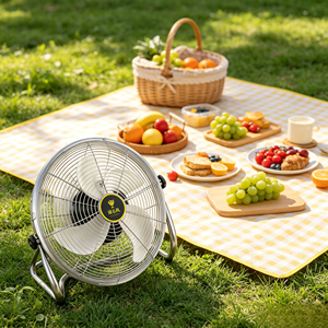 Ventilateur de sol commercial à inverseur 16/18/20 pouces, pales en aluminium aviation, conception ultra silencieuse, pour la ventilation et le refroidissement des usines et ateliers - Product Image 5