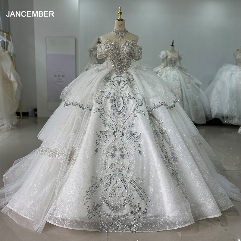 Fairy Wedding Dress - Luxury Beading off the Shoulder