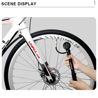Pompe d'amortisseur de vélo RIDERACE 300PSI avec jauge gonfleur de pneu Schrader Presta HP/HV fourche de vélo et amortisseur de Suspension arrière