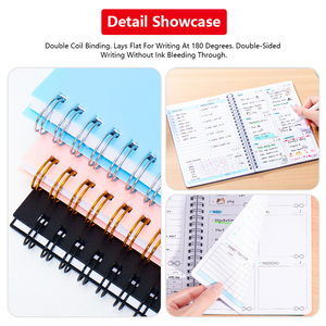 Agenda Semanal Personalizada A5 con Espiral, 52 Semanas sin Fecha, Lista de Tareas, Cubierta de PP, Cuaderno para la Escuela - Product Image 3
