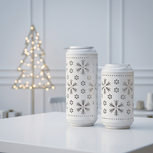 Latest Christmas Home <b>Decorations</b> White Metal Votive Candle Holders with <b>Snowflake</b> Cutouts - Product Image 5