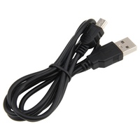 El mejor Cable de carga de datos negro de 100 cm de longitud, USB 2,0 A macho A Mini 5 Pin B, adaptador de Cable, Cable de extensión USB