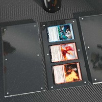 JERY Premium Étui de rangement et de présentation magnétique en acrylique pour cartes à collectionner TCG, lot de 3, compatible ETC, Pokémon, cartes sportives