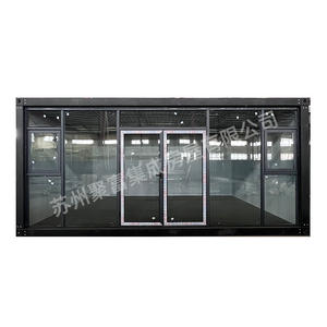 Muro cortina de vidrio para patio de villa, sala de reuniones móvil personalizable, aislamiento solar, sala de sol, aluminio de puente rotto - Product Image 5