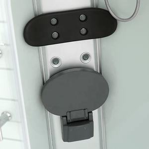 Cabine de <span class=keywords><strong>douche</strong></span> de luxe COMO en verre trempé carré, avec fonction de massage, de vapeur et de sauna, avec plateau - Product Image 3