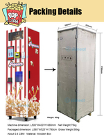 Machine à pop-corn électrique automatique industriel de grande capacité, Machine de fabrication de pop-corn au gaz au Caramel, japon, turquie