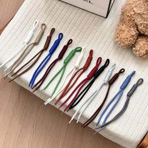 สายคล้องโทรศัพท์แบบถักเก๋ๆ สายคล้องกุญแจหลากสีสัน พวงกุญแจเชือกถัก ของตกแต่งกระเป๋า ขายส่ง - Product Image 6