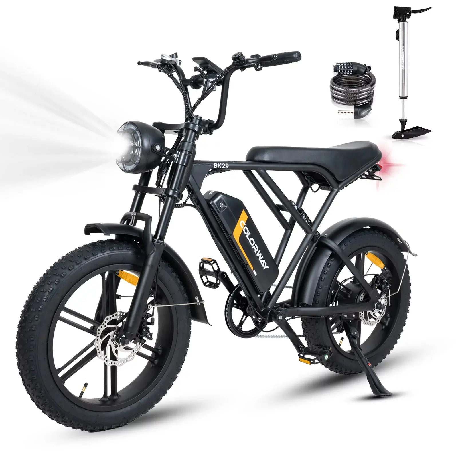 Colorway Eu Magazijn Voorraad Elektrische Fiets 20*4 Banden 48V 15ah Groothandel Prijs Krachtige Motor Off-Road E-Bike