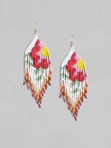 Pendientes de gota con cuentas étnicas de moda hechos a mano, forma personalizable en varios colores para fiestas - Product Image 4