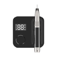 Machine de Polissage Professionnelle Personnalisable pour Ongles, 40000 tr/min, Sans Balais, avec Étiquette ABS Personnalisable, en Acier Inoxydable, pour le Durcissement du Gel