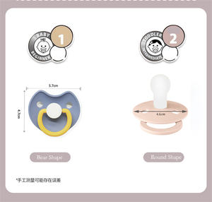 BPA içermeyen özel logo toptan bebek chupete silikon bebek emziği emzik yenidoğan bebek için - Product Image 3