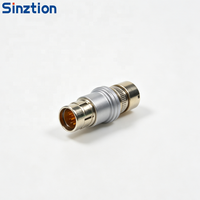 Conector de Aviación Autoblocante de Empuje y Tracción Sinztion Serie F F102, Enchufe Macho y Hembra Impermeable, Compatible con Fischer IP68