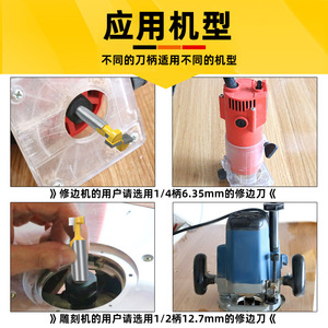 Carbide Tipped Router <b>Bit</b> 1/4 In Shank Keyhole Cutter For Woodworking Milling Engraving Picture Frame Cutting - Product Image 5