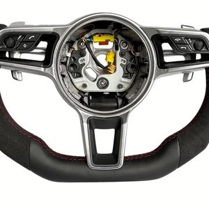 Für Porsche <span class=keywords><strong>Cayenne</strong></span> Boxster Cayman 987 Panamera 718 911 991 992 986 997 985 981 718 970 958 Wildleder-Leder-Lenkrad - Product Image 3