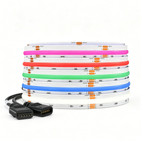 Bande LED FCOB DC12V 24V à prix de gros, haute densité 420 420 896 LED, FOB COB RGB RGBW, bandes LED flexibles