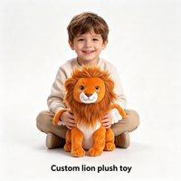 Peluche Lion Volant Fantaisie Personnalisée OEM/ODM, Jouet en Peluche Lion Marron, Jouets en Peluche Personnalisés, Peluche Lion Volant Doux