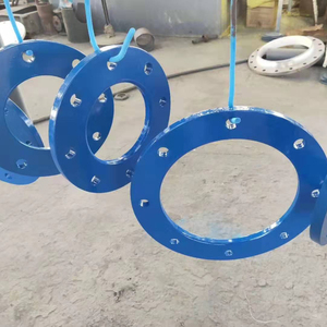 24 pouces Sch 80 Époxy Revêtement de puissance ASTM A694 F65 Cou de Soudure Bride, Fbe Revêtement ASTM A105 Afin Bride, 300lb, - Product Image 1