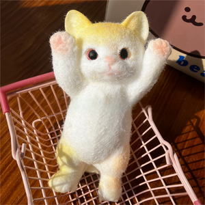 ของเล่นแมวน่ารัก จินคาน บีบเล่นได้ มีเสียงดนตรี ของเล่นเสริมสร้างจินตนาการสำหรับเด็ก ขนาดเล็กถึงกลาง ช่วยคลายเครียด แมวอ้วนบีบเล่นได้ เหมาะสำหรับเด็กผู้หญิง - Product Image 5