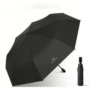 Parapluie de pluie personnalisé en gros avec impressions de logo – Parapluie sur mesure - Product Image 5
